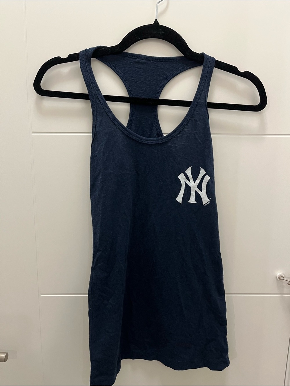 New York Yankees Navy Racerback Tank Small